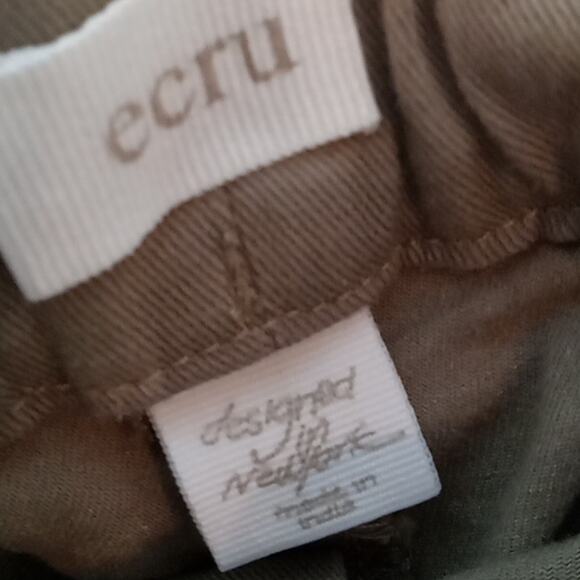 Ecru women's size Small tan with side stripes joggers. - Picture 2 of 8